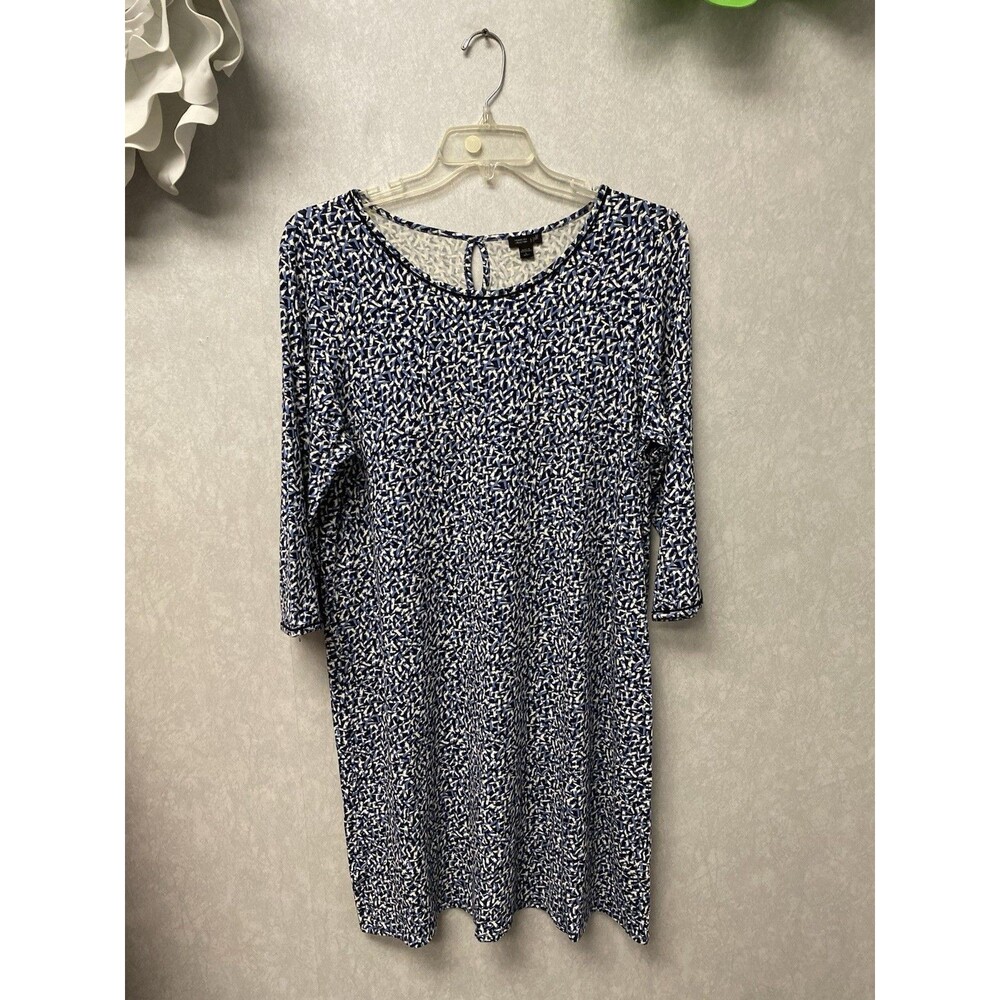 J. Jill Wearever Collection Blue Multi Dress Size Large